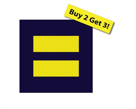 human rights marriage equality equal lbgt campaign pride sticker decal choose size and color a93