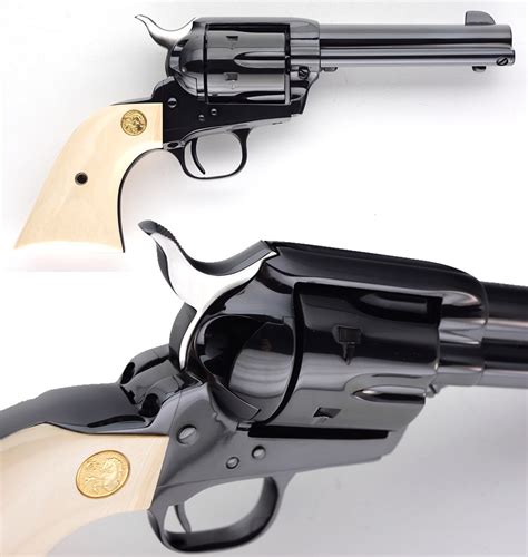 Colt Custom Shop Saa Revolver 4 34 Barrel Ivory Grips 45 Colt Minty