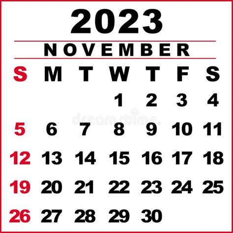 Plantilla De Calendario 2023 Con Semanas Que Comienzan El Domingo