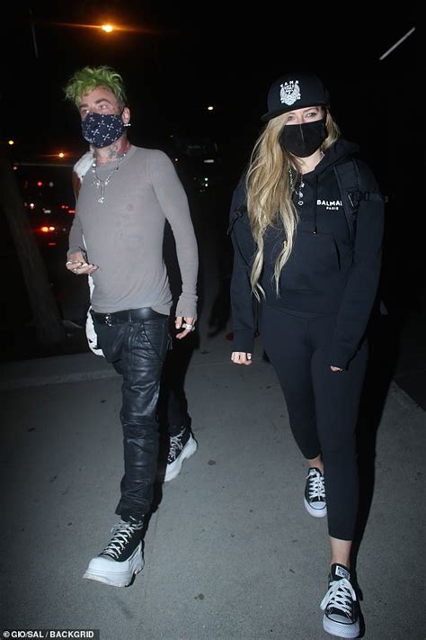 We officially went up 3 spots on the radio charts this week!!! Mod Sun shows off a tattoo of rumored new girlfriend Avril Lavigne's name on the back of his ...