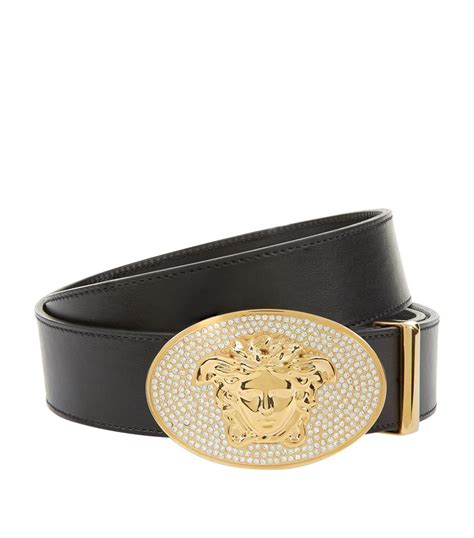 Versace Embellished Medusa Belt Lyst