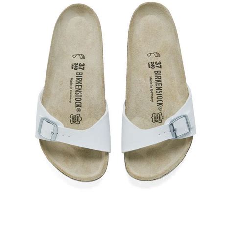 Lyst Birkenstock Madrid Slim Fit Single Strap Sandals In White
