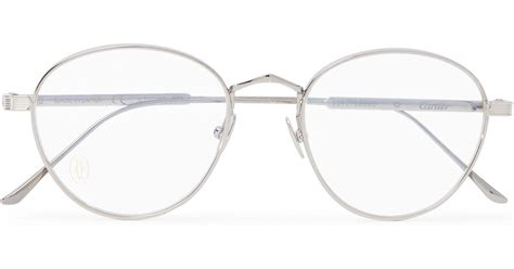 Cartier Glasses Silver Frames