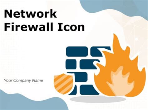 Network Firewall Icon Circular Internet Ppt Powerpoint Presentation