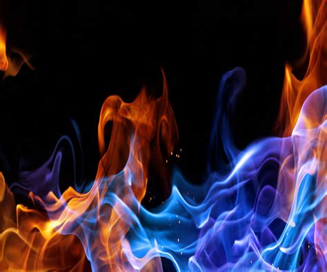 Red And Blue Fire Wallpaper Wallpapersafari