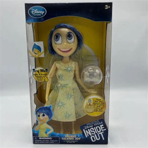 Disney Pixar Inside Out Joy Deluxe Talking Figure Doll Lights Up 10