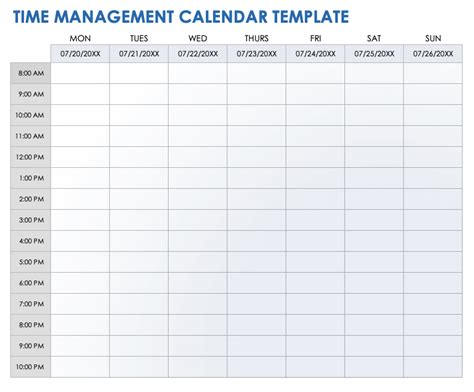 28 Feuilles De Travail Gratuites Pour La Gestion Du Temps Smartsheet