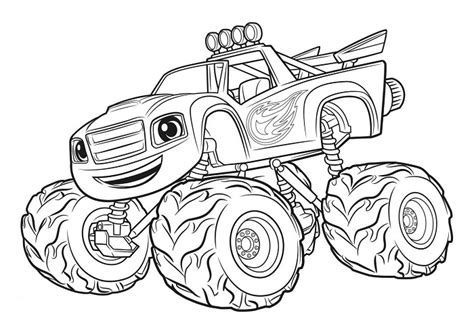 Coloring pages on robots are quite popular among children too. Coloriages Blaze et les Monster machines (avec AJ, Crusher, …)