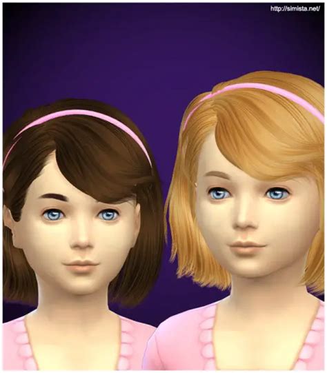 Simista Ela 4g Hairstyle Retextured Sims 4 Hairs