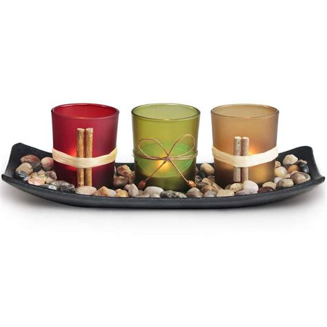 Letine Home Decor Candle Holders Set For Living Room And Bathroom Decor