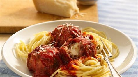 Find easy to make recipes and browse photos, reviews, tips and more. Cheese-Stuffed Meatballs and Spaghetti recipe from Betty ...