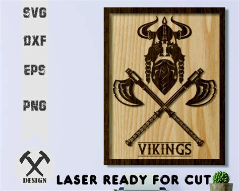 2d Layered Vikings Svg Laser Cut Files Cnc Files For Wood Etsy