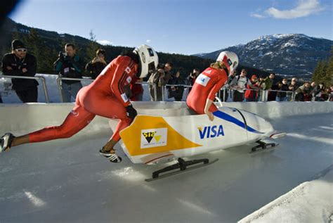Womens Two Person Bobsleigh In Whistler Bc