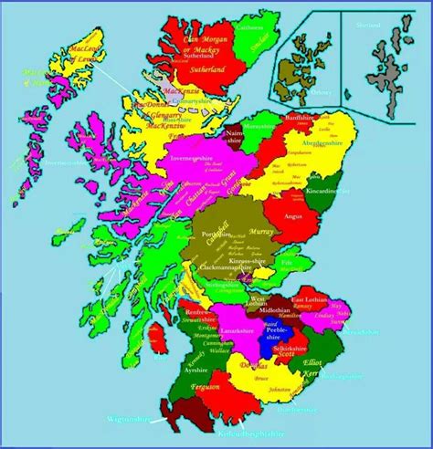 Map Of The Clans Scottish Ancestry Scottish Clans Clan