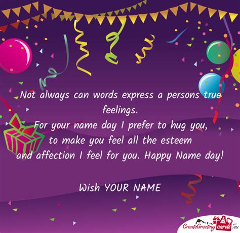 Happy Name Day Wish Your Name Free Cards