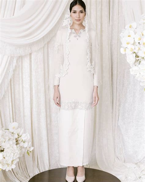 Baju Nikah Putih Nikah Outfit Malay Wedding Dress Nikah Dress