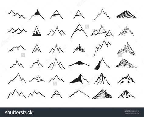 Simple Mountain Sketch At Explore Collection Of