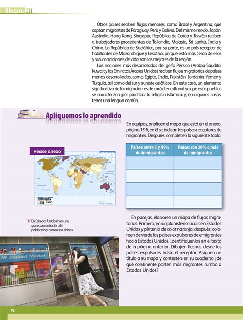 40 000 libros en español para leer online. Geografía quinto grado 2017-2018 - Página 92 de 210 - Libros de Texto Online