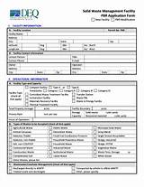 Photos of Waste Management Application Form