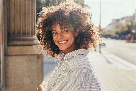 Beautiful Mixed Race Woman Smiling By Stocksy Contributor Lucas