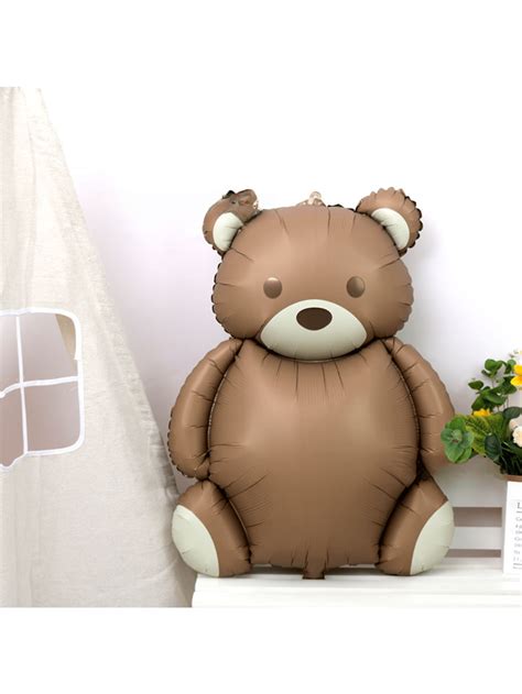 bear aluminum film balloon baby full moon photography props, birthday