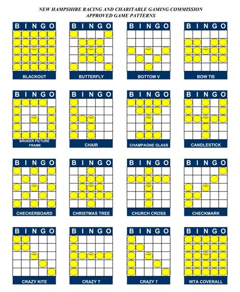 Free Printable Bingo Patterns Aulaiestpdm Blog