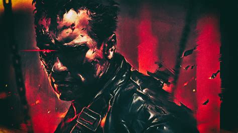 Wallpaper Terminator 2 T 800 Cyborg Arnold Schwarzenegger Chains