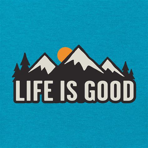 Life Is Good Mens Mountain Life T Shirt Clothing Hallmark