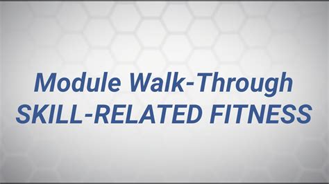 Walk Through Skill Related Fitness Youtube