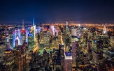 Foto New York City USA Megalopolis Nacht Wolkenkratzer Städte