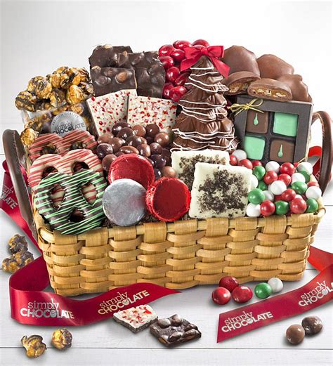 Large Christmas Chocolate Gift Basket Chocolate Gifts Basket Gift My