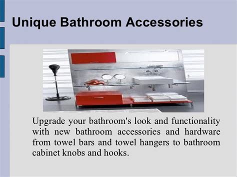 Narrow down your options of unique bathroom accessories and buy your exact choice. Unique bathroom accessories