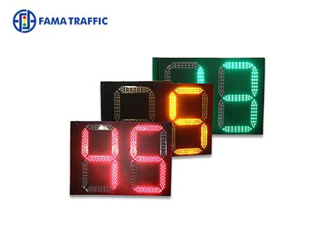 Large Digital Led Traffic Light Countdown Timer Tri Color 600 400