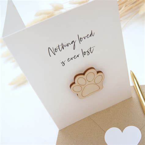 Please, i'd be happy to respond to messages left in my ask<3. Nothing Loved Is Ever Lost Paw Card | Shop Online ...