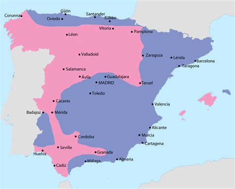 Filemap Of The Spanish Civil War In September 1936png Wikimedia Commons