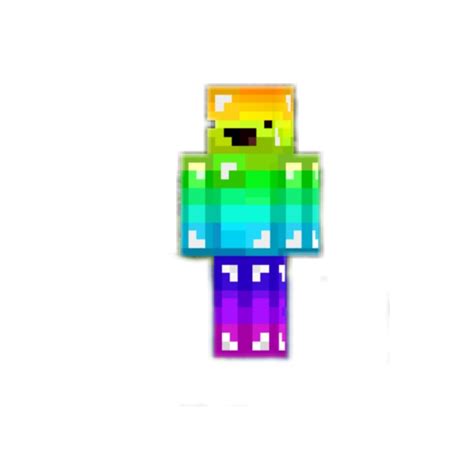 Minecraft Skin Noob Multicolor Sticker By Laudra46yt