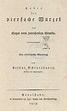 SCHOPENHAUER, Arthur (1788-1860). Ueber die vierfache Wurzel des Satzes ...