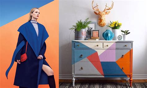 Fashion Meets Interior Design Color Block Furniture