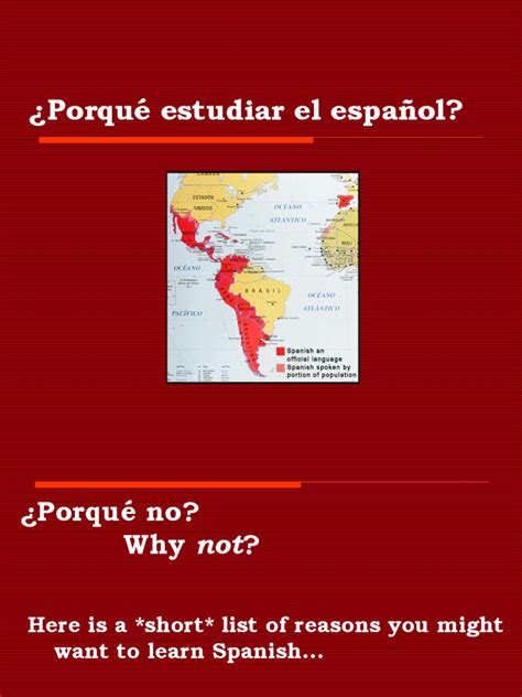 Porquéestudiarelespañol Spanish Language Spain