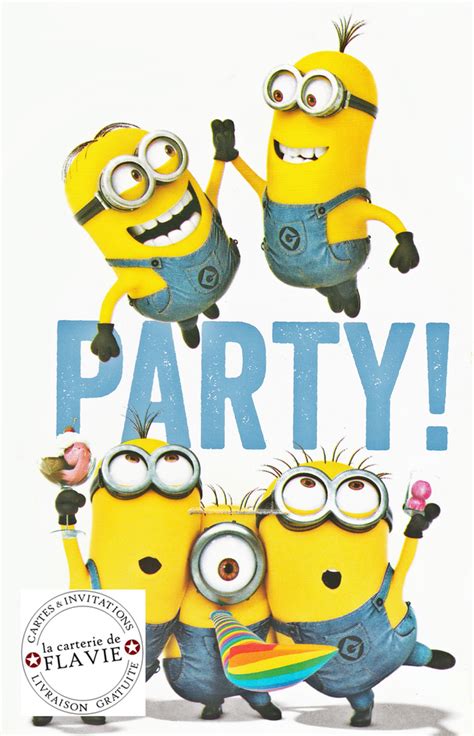 Carte Invitation Anniversaire Minions Elevagequalitetouraine