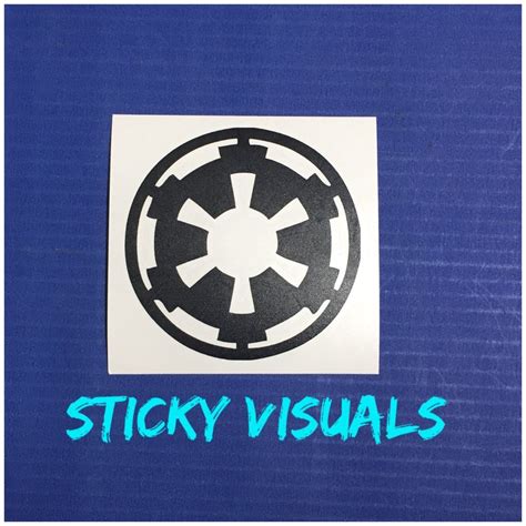 Galactic Empire Star Wars Window Decal Sticker Pick Size And Color In