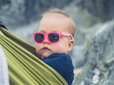 Cool Baby Wearing Sunglasses Stock Image Image Of Carrier Baby