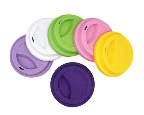 Silicone Drinking Lid Spill Proof Cup Lids Reusable Coffee Mug Lids