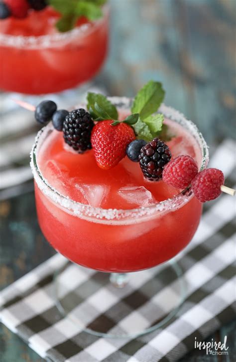 Raspberry Strawberry Margaritas Easy And Delicious Recipe
