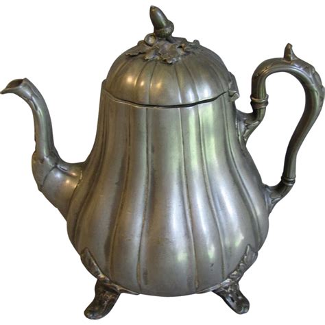 19th Century Pewter Teapot Hm Broadmead And Co Tea Pots Century