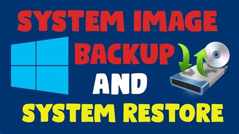 How To Create A System Image Backup And Do A System Restore In Windows