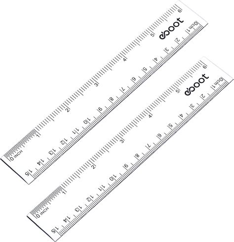 Buy 2 Pack Plastic Ruler Straight Ruler Plastic Measuring Tool For