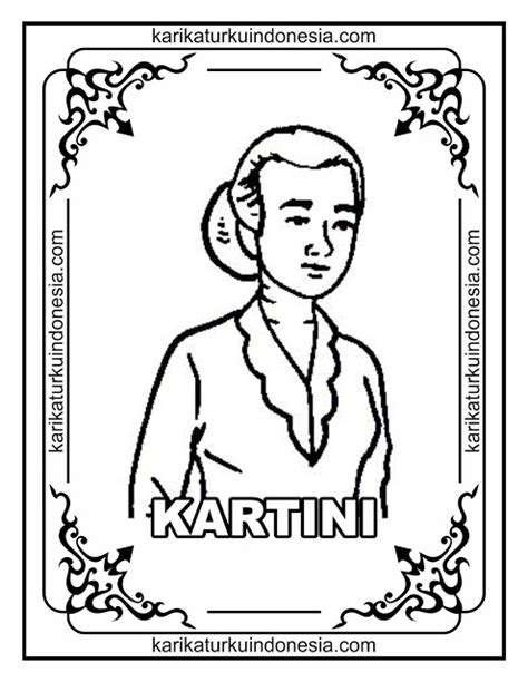 Contoh Gambar Mewarnai Kartini Kumpulan Gambar Bagus Images