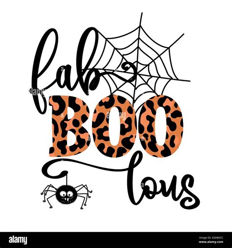 Fabulous Fabulous Happy Halloween Overlays Lettering Label Design With Cute Hairy Hanging