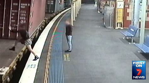 Video Captures Woman Jumping Onto Moving Train
